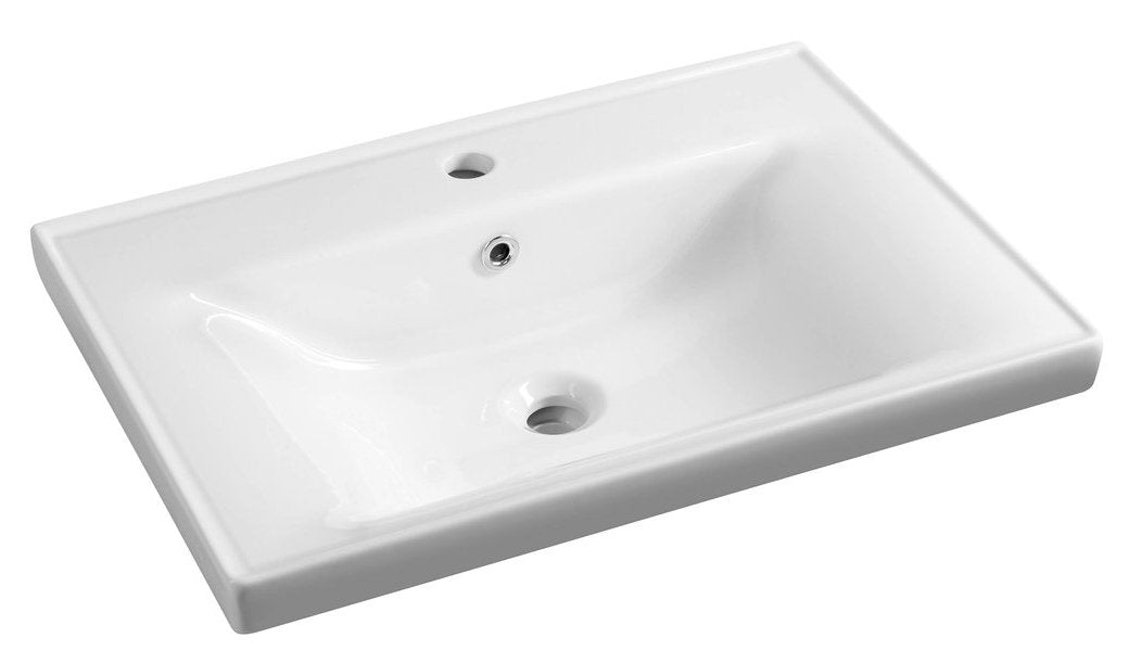 Sava keramische meubelwastafel 70x46 cm Wit