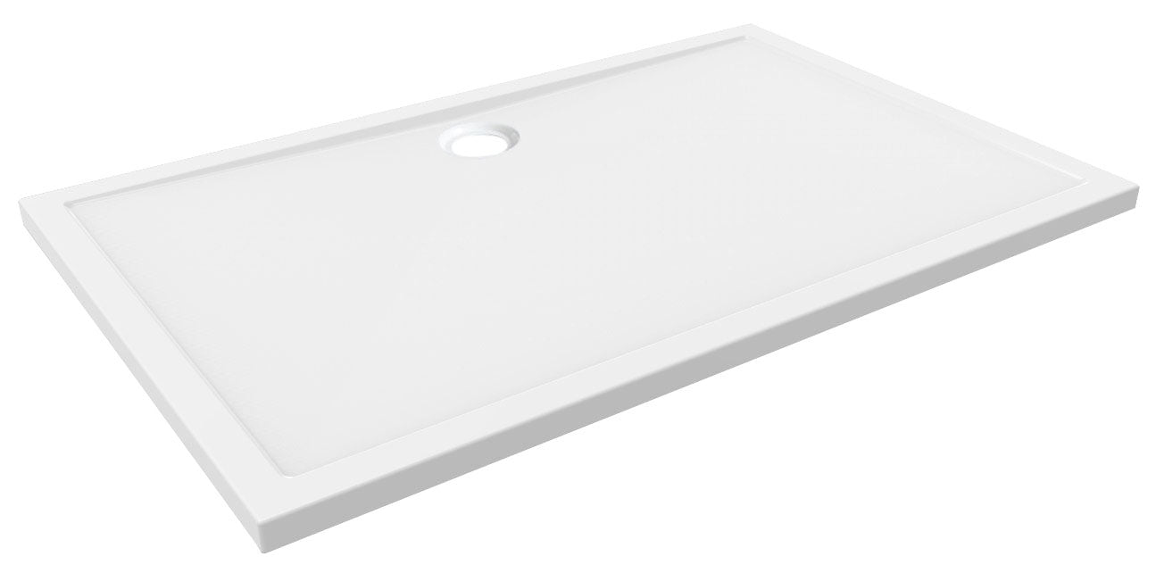 Wiesbaden Douchebak Rechthoek 140 X 90 X 4 cm Glans Wit
