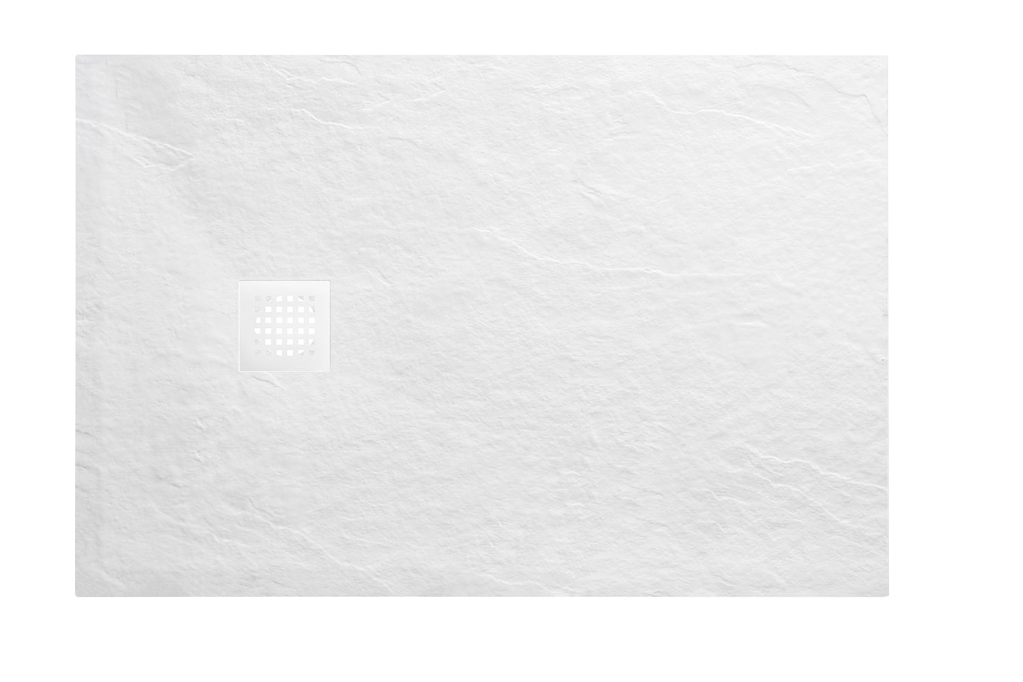 Wiesbaden Douchebak Antislip Composiet 80x3 cm Mat Wit