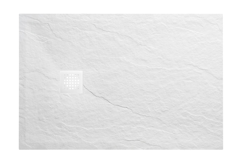 Stonea douchebak antislip composiet 800x1200x30 mm inkortbaar mat wit