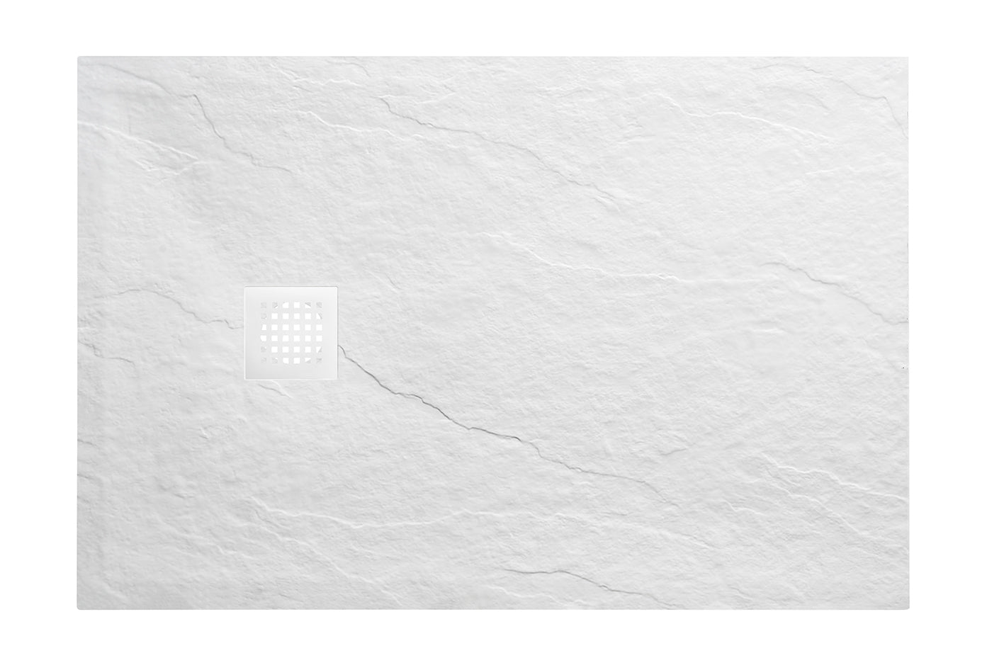 Stonea douchebak antislip composiet 900x1400x30 mm inkortbaar mat wit