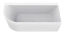 Zenn hoekbad rechts 170 x 75 cm acryl glans wit met waste glans wit