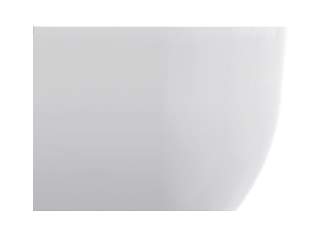 Bovenaanzicht van de badruimte van Halfvrijstaand Bad Korver Liora Mat Wit 180 x 80 cm