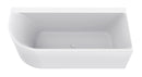 Zenn hoekbad rechts 180 x 80 cm acryl glans wit met waste glans wit