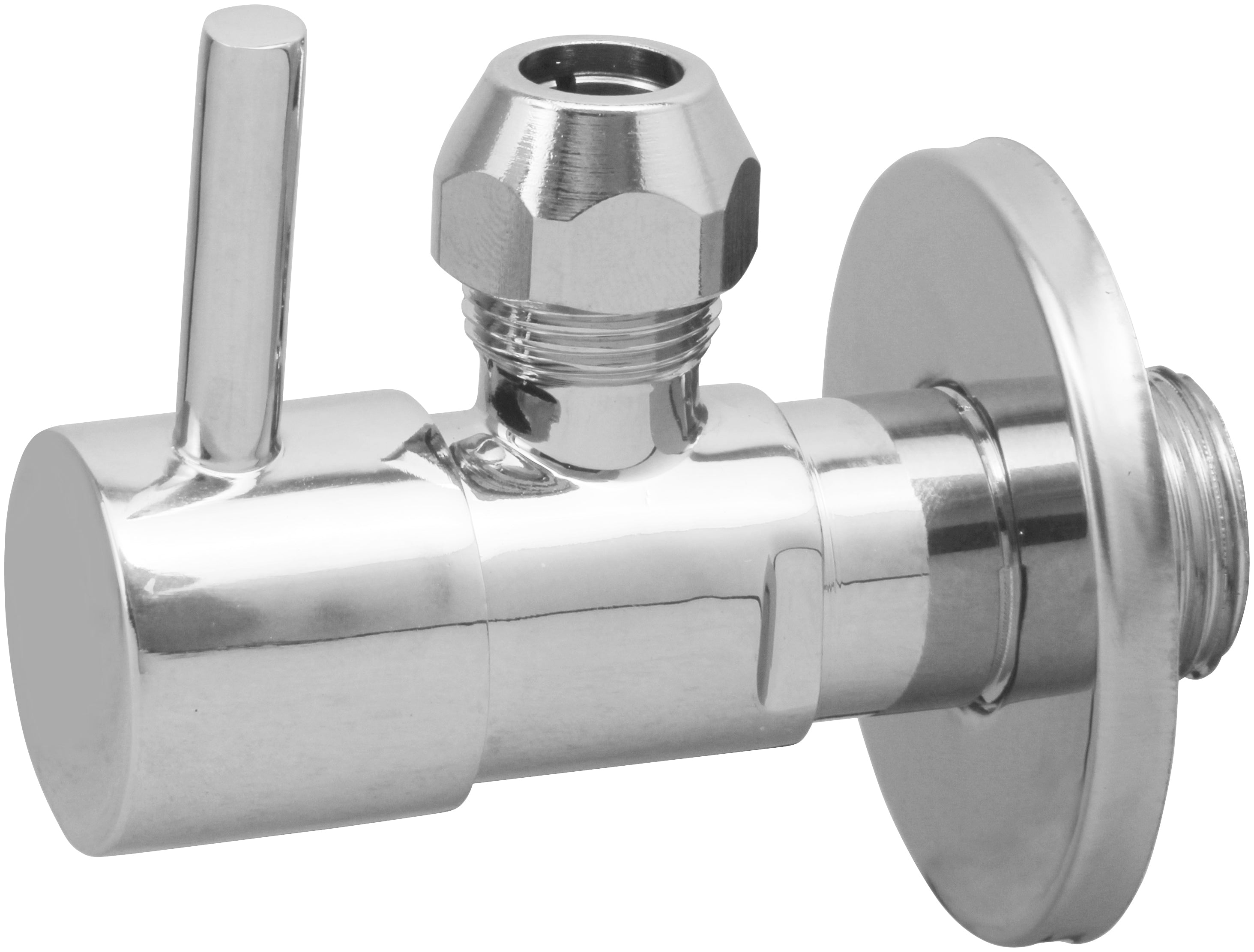 Minimal hoekstopkraan 1/2" x 3/8" of knel 10 mm chroom – Xellanz – Chroom – Hoekstopkraan | Dealplein