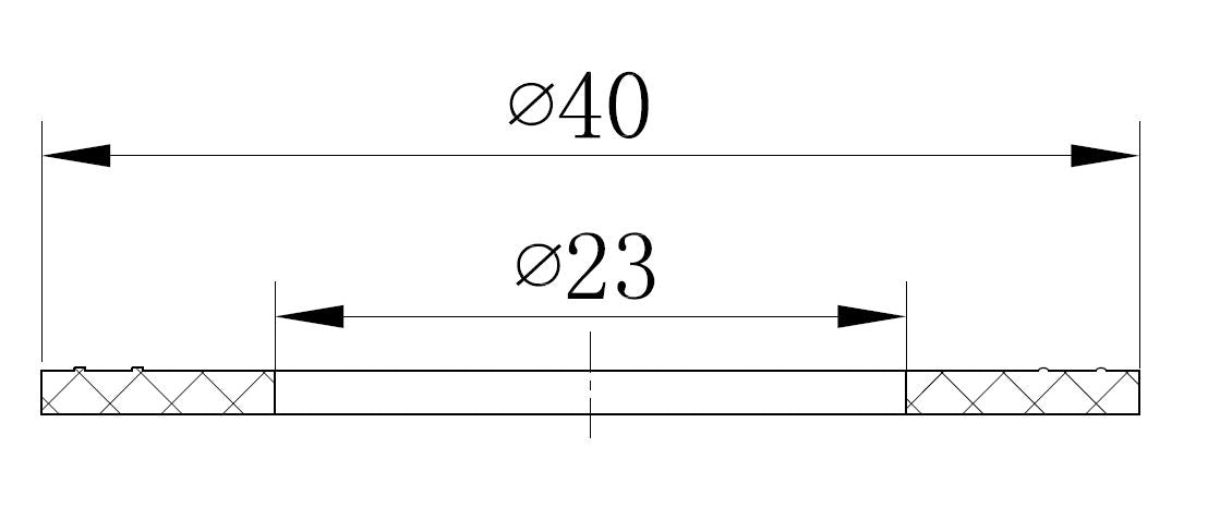 Pakkingsring rubber 1/2" zwart maattekening – afmetingen volgens maattekening | Dealplein