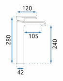 Wastafelkraan Rea Hass Chrom High - View 6