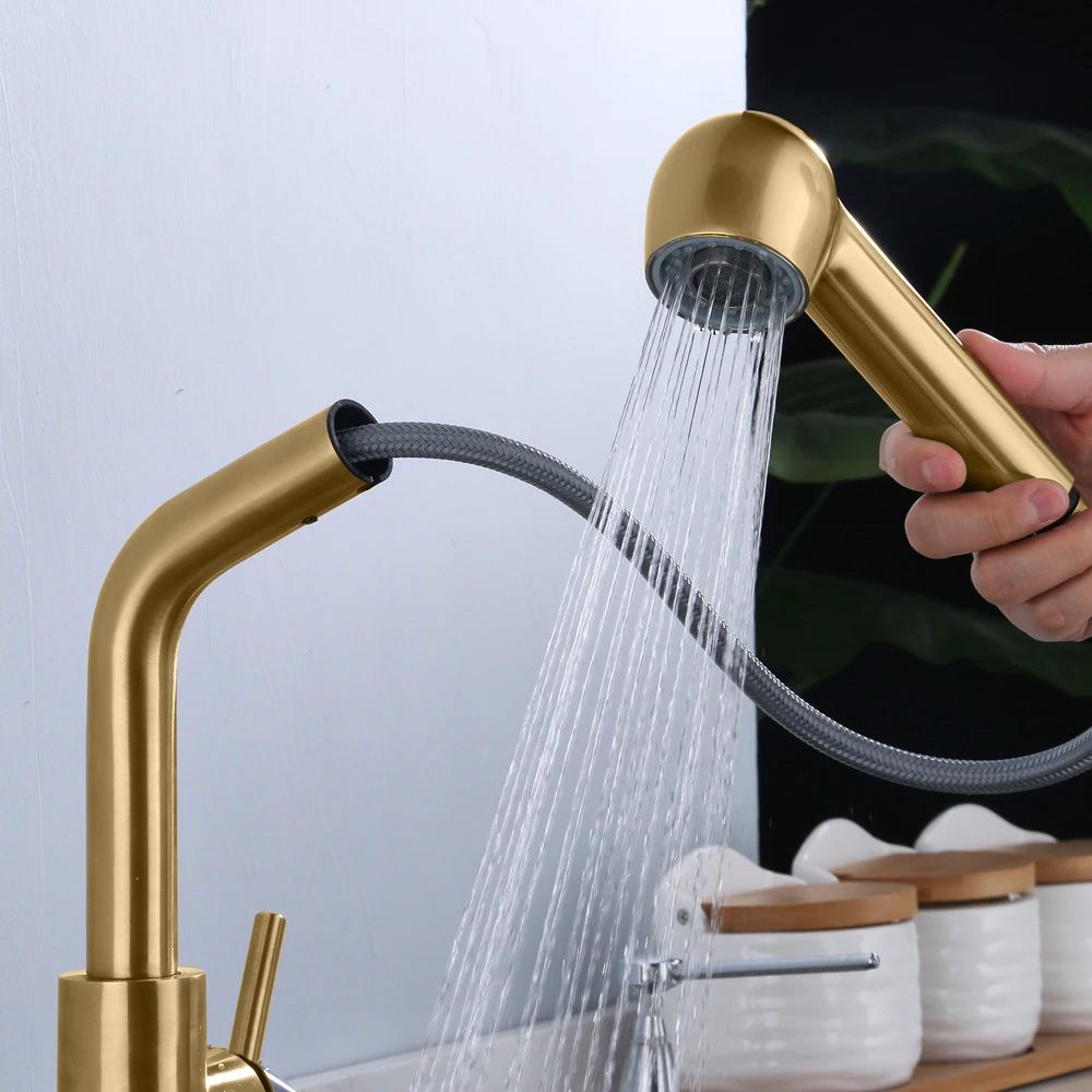 Keukenkraan REA Troy gold Brush