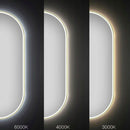 LED wandspiegel OVL 50x100cm Gold - View 7