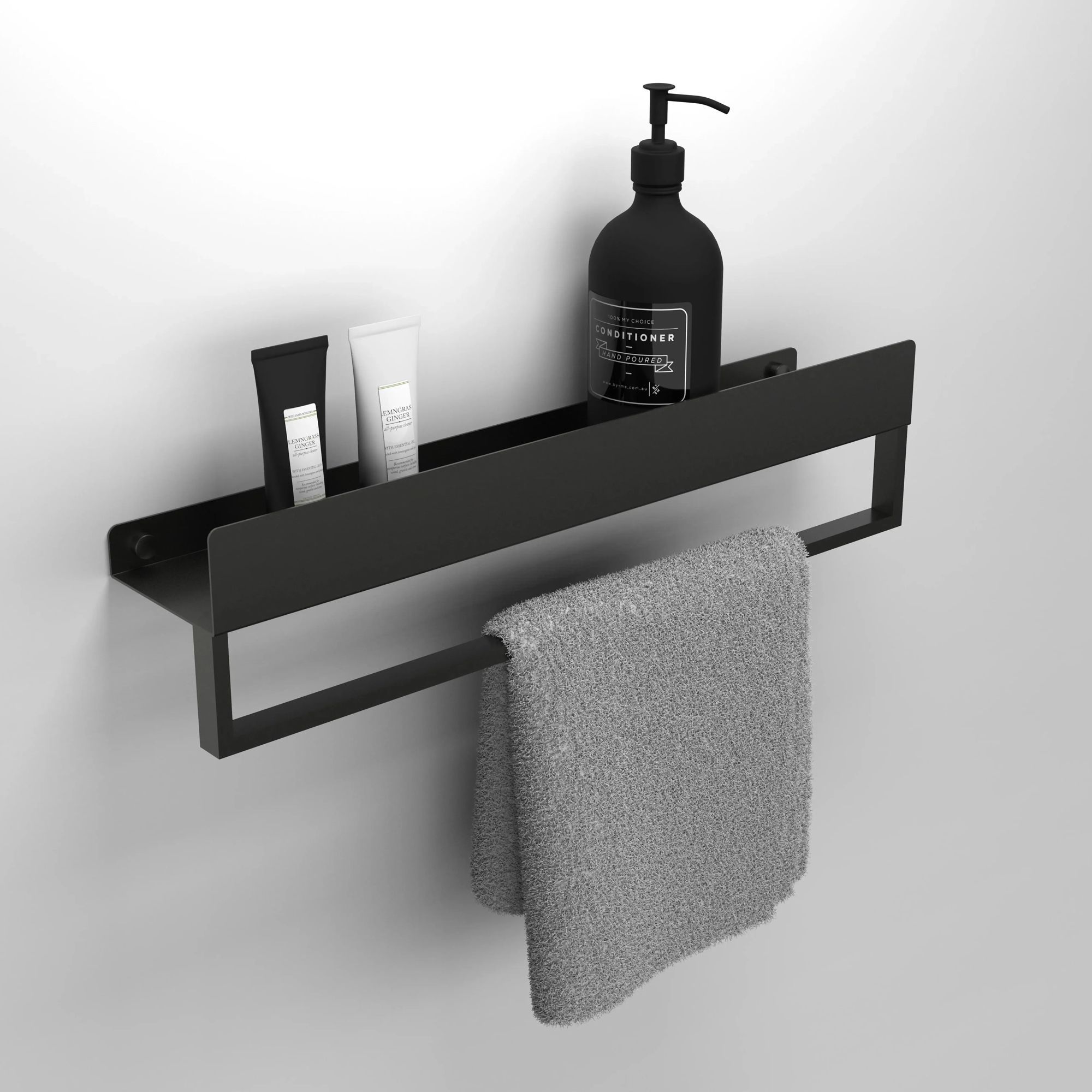 Badkamerplank SF01 60cm black matt