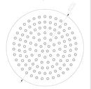 Tivaro hoofddouche rond 25 cm mat zwart - maattekening