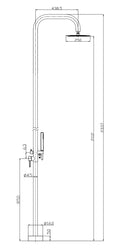Sole Premium Buitendouche RVS met Handdouche - Luxe Design Tuindouche