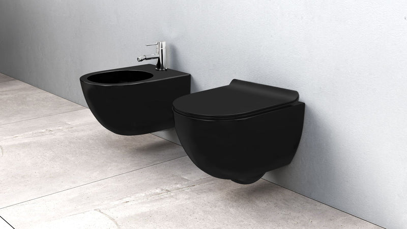 Wandbidet Rea Carlo Mini Black Mat - View 2