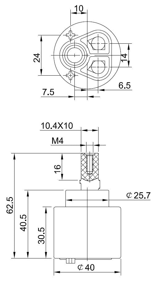 Keramisch binnenwerk 40mm laag model maattekening – afmetingen volgens maattekening | Dealplein