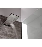 Sapho Wandhoofddouche met waterval 500x200 mm gepolijst RVS
