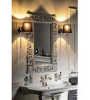 Scule & Samblung Rechthoekige Spiegel In Massief Houten Frame 70 X 100 Cm Wit