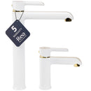 Wastafelkraan Rea Melia White/Gold High - View 6