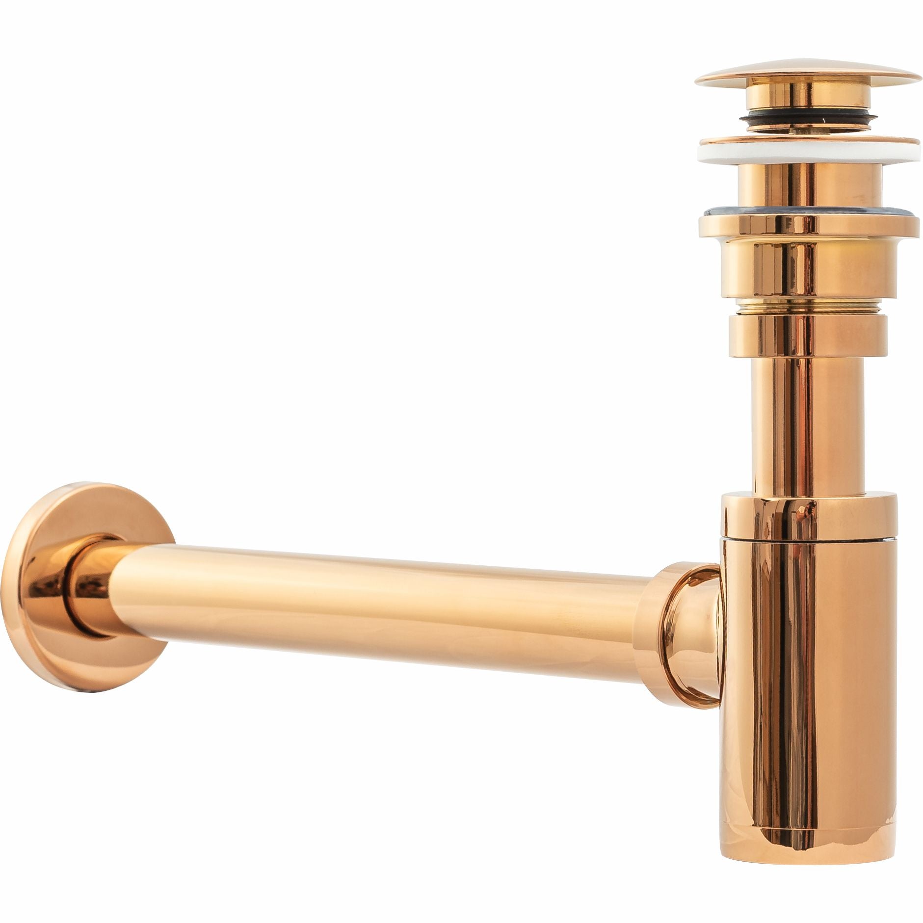 Rea Universele Wastafelsifon Click-Clack Rose Gold