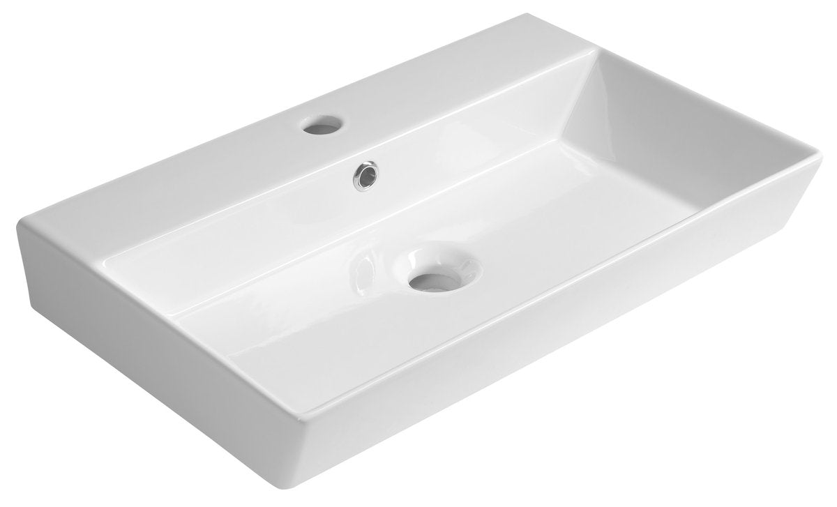 Aqualine Orion Keramische Wastafel 59 X 38,6 Cm Wit