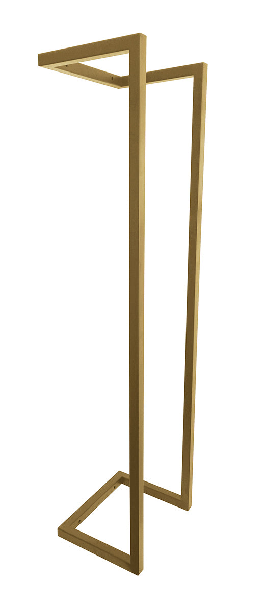 Loft handdoekrek 95 x 25 x 20 cm geborsteld messing PVD