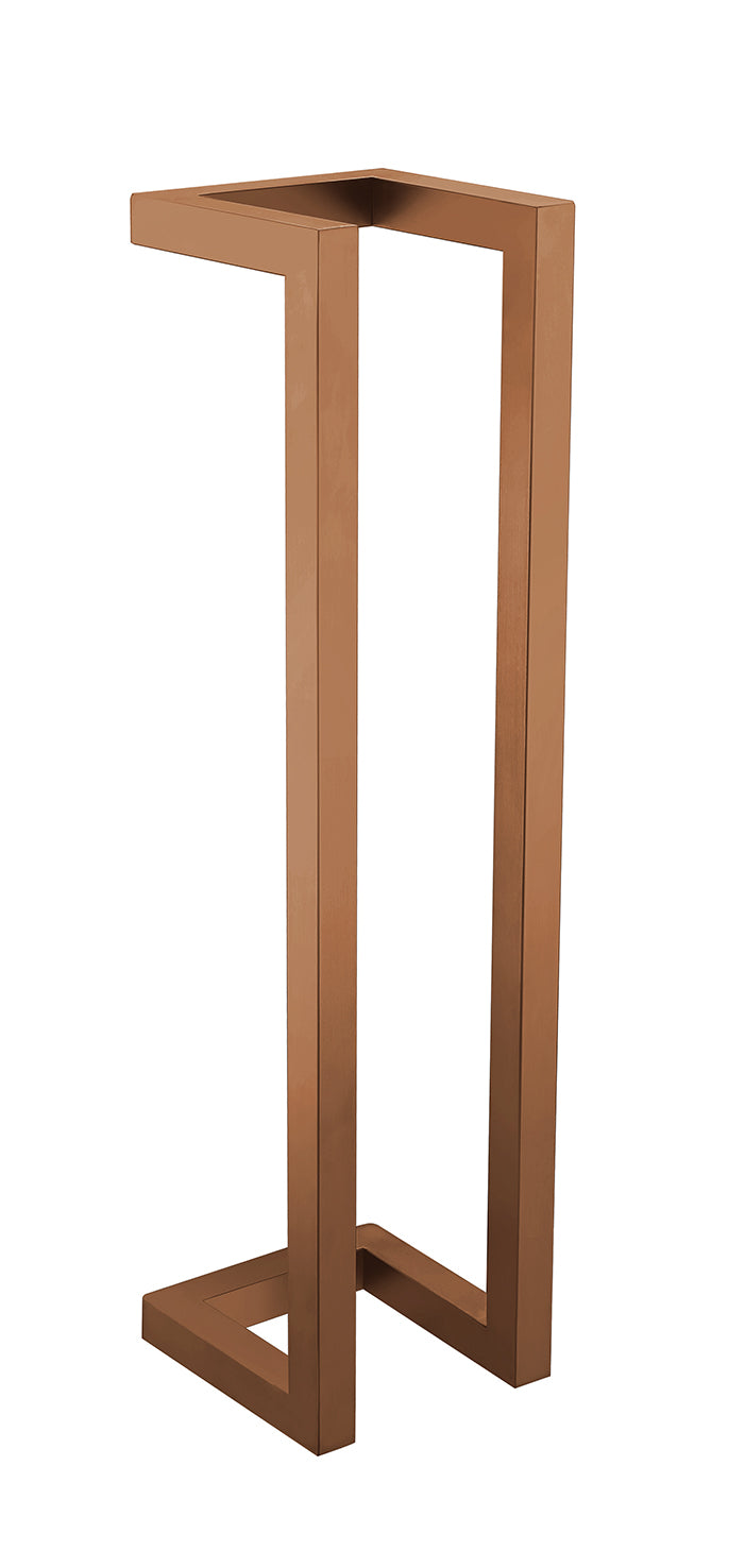 Loft handdoekrek 50 x 12.5 x 12.5 cm geborsteld brons koper PVD