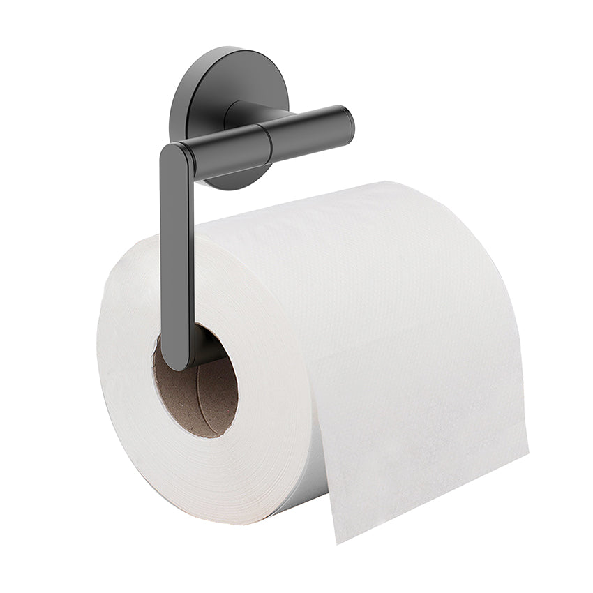 Wiesbaden Alonzo toiletrolhouder zonder klep gunmetal PVD