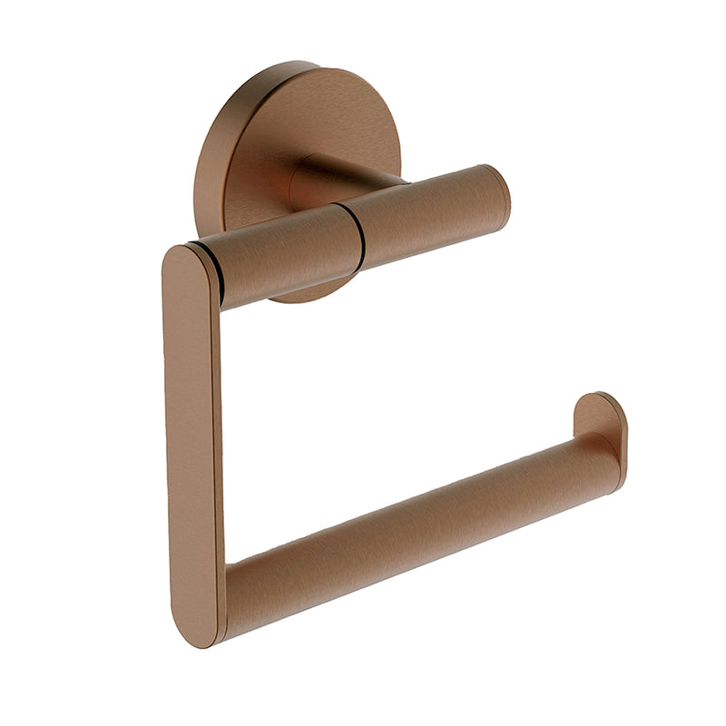 Alonzo toiletrolhouder zonder klep geborsteld brons koper PVD