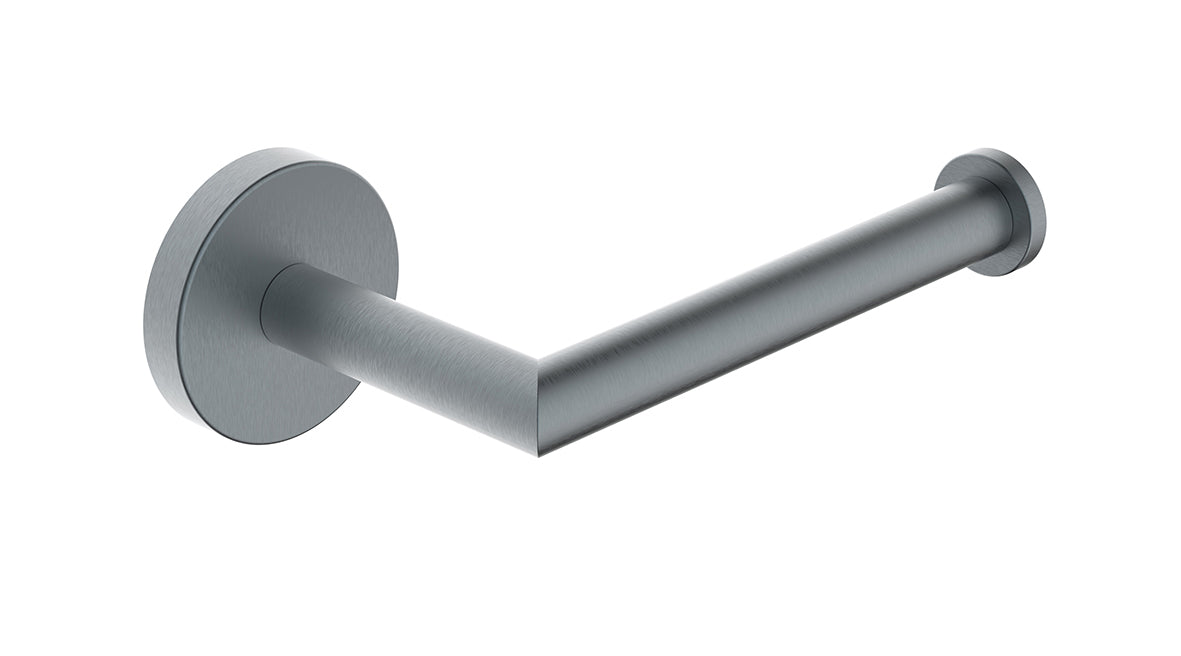 Wiesbaden Alonzo toiletrolhouder met vaste arm gunmetal PVD