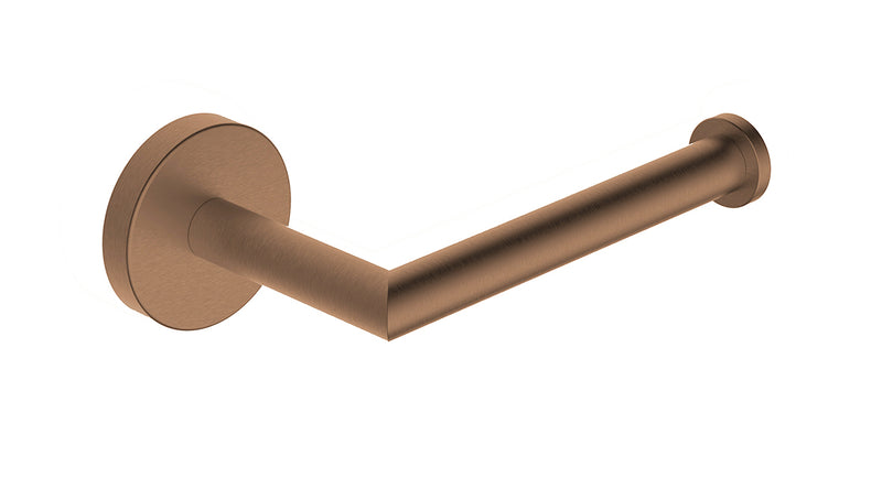 Alonzo toiletrolhouder met vaste arm geborsteld brons koper PVD