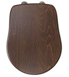 Kerasan Retro Toiletzitting, Walnut/Bronze