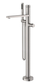 Sphere thermostatische badmengkraan vrijstaand geborsteld staal PVD