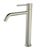 Style XL wastafelkraan hoog geborsteld staal PVD