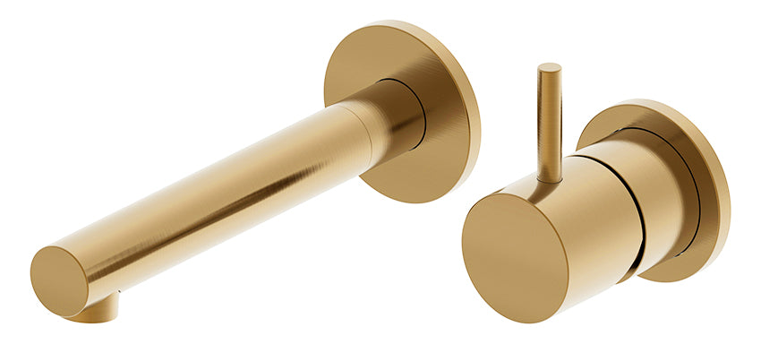 Style wastafelkraan inbouw geborsteld messing PVD – Wiesbaden – Geborsteld Messing – Inbouw Wastafelkraan | Dealplein