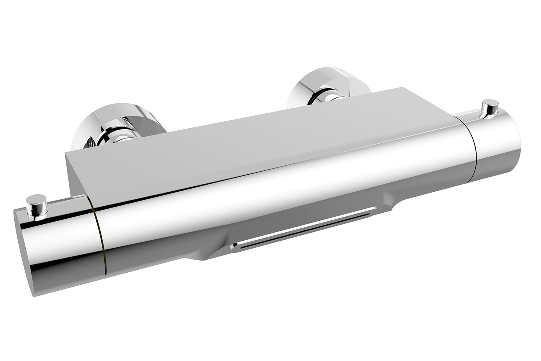 Style thermostatische badmengkraan waterval cooltouch chroom – Wiesbaden – Chroom – Badkraan | Dealplein
