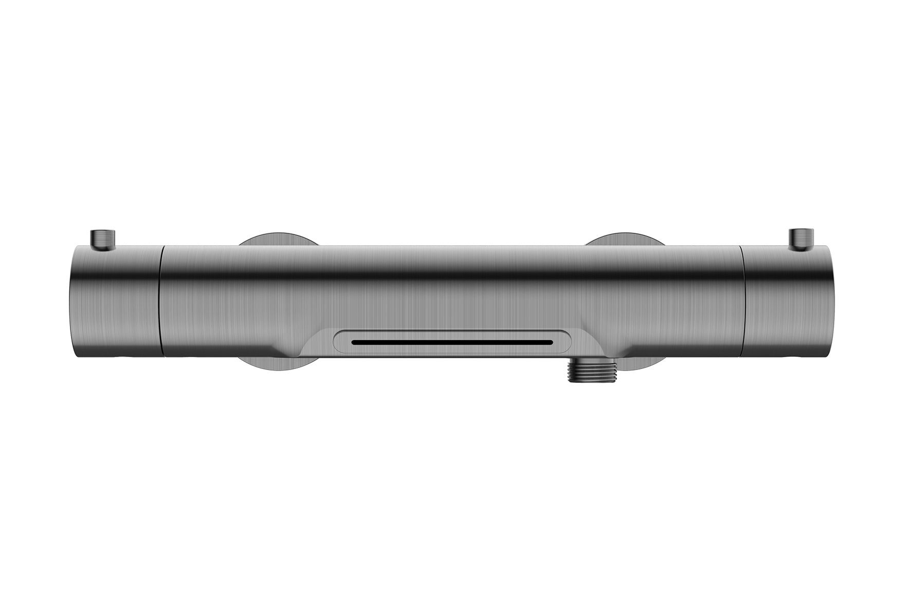 Style thermostatische badmengkraan waterval cooltouch gunmetal PVD – Wiesbaden – Gun Metal – Badkraan | Dealplein