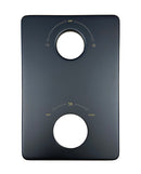 Caral verlengset afbouwdeel 2 weg mat zwart