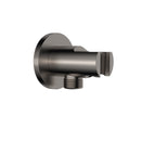 UniMatch wandaansluitbocht met handdouchehouder rond 1/2" gunmetal PVD