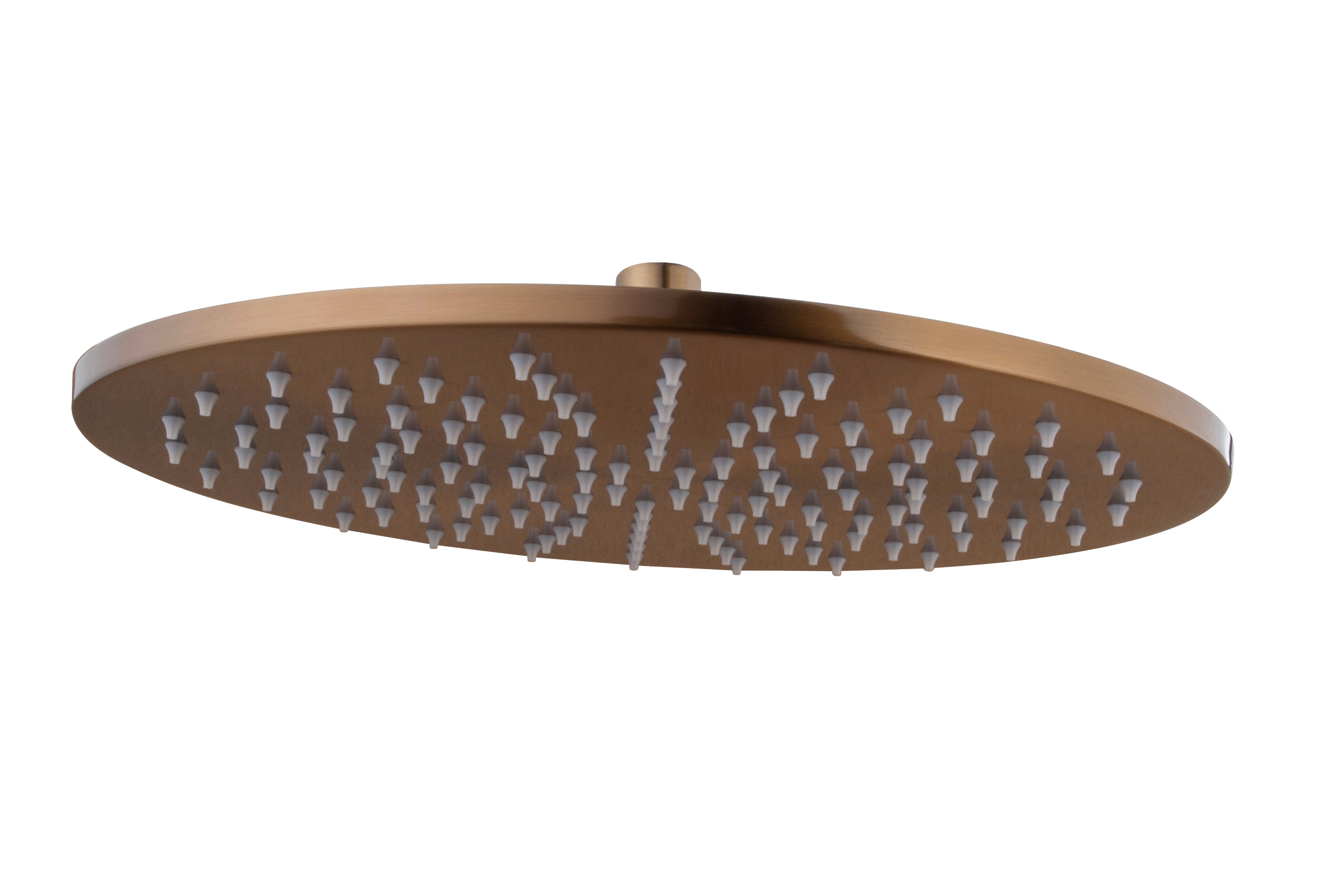 UniMatch hoofddouche rond 25 x 0,8 cm geborsteld brons koper PVD – Wiesbaden – Koper – Hoofddouche | Dealplein