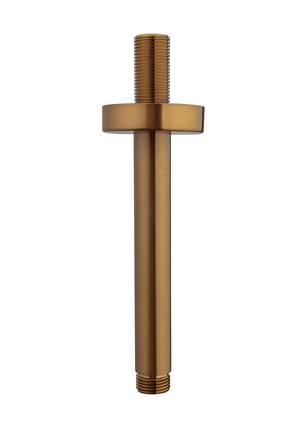 UniMatch douchearm met plafondbevestiging 15 cm geborsteld brons koper PVD – Wiesbaden – Koper – Douchearm | Dealplein