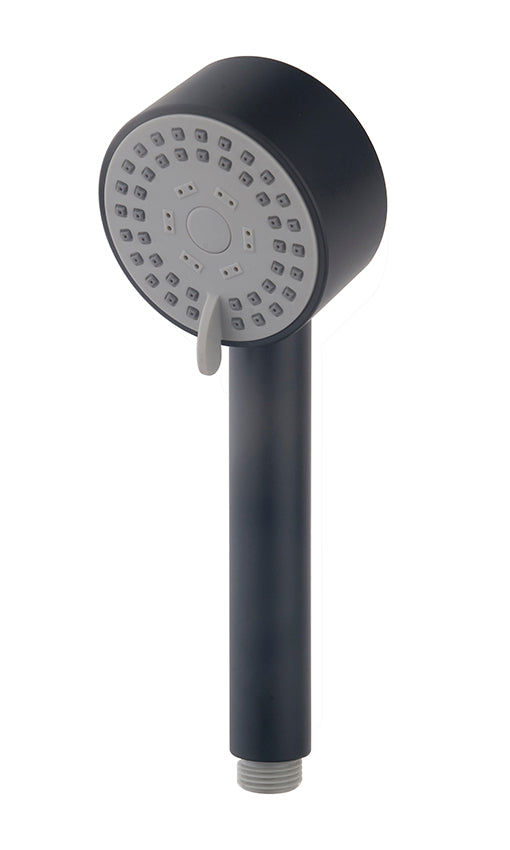 UniMatch Cadans handdouche 3 standen Ø 8 cm mat zwart – Wiesbaden – Mat Zwart – Handdouche | Dealplein