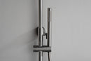 Ribbd thermostatische regendoucheset opbouw gunmetal PVD