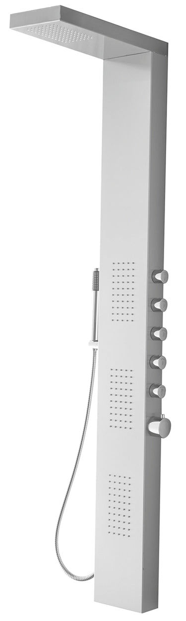 Ohio thermostatische douchekolom 158x20 cm RVS – Xellanz – RVS – Douchekolom | Dealplein