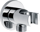 UniMatch wandaansluitbocht met handdouchehouder rond 1/2" chroom