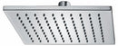 Rombo hoofddouche vierkant 200x8 mm chroom