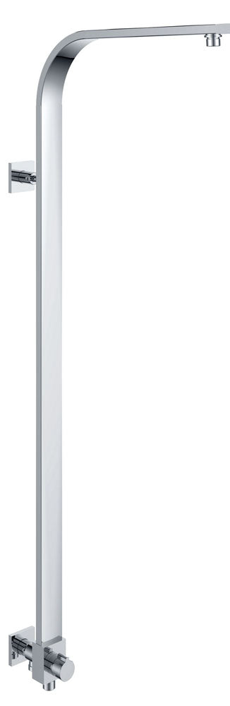 Douchestang met Omstelknop 45x1000 mm Chroom
