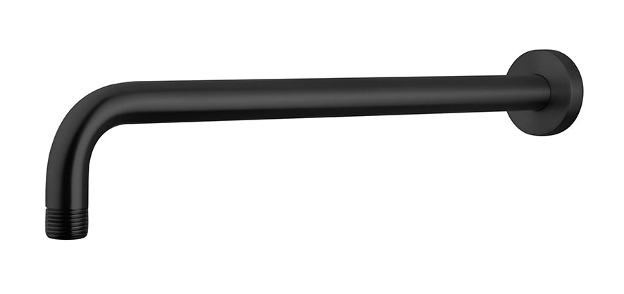 UniMatch douchearm met muurbevestiging 45 cm mat zwart – Wiesbaden – Mat Zwart – Douchearm | Dealplein