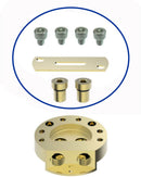 Caral tijdelijke afsluitset voor vrijstaande badmengkraan