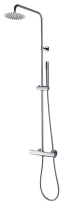 Caralda Eco thermostatische regendoucheset opbouw chroom