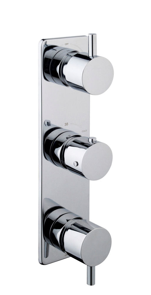 Rivaro inbouwthermostaat 3 weg chroom – Xellanz – Chroom – Inbouwthermostaat | Dealplein