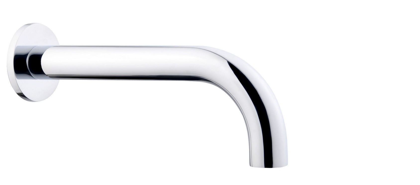 Caral baduitloop rond 20 cm 1/2'' chroom – Wiesbaden – Chroom – Badkraan | Dealplein